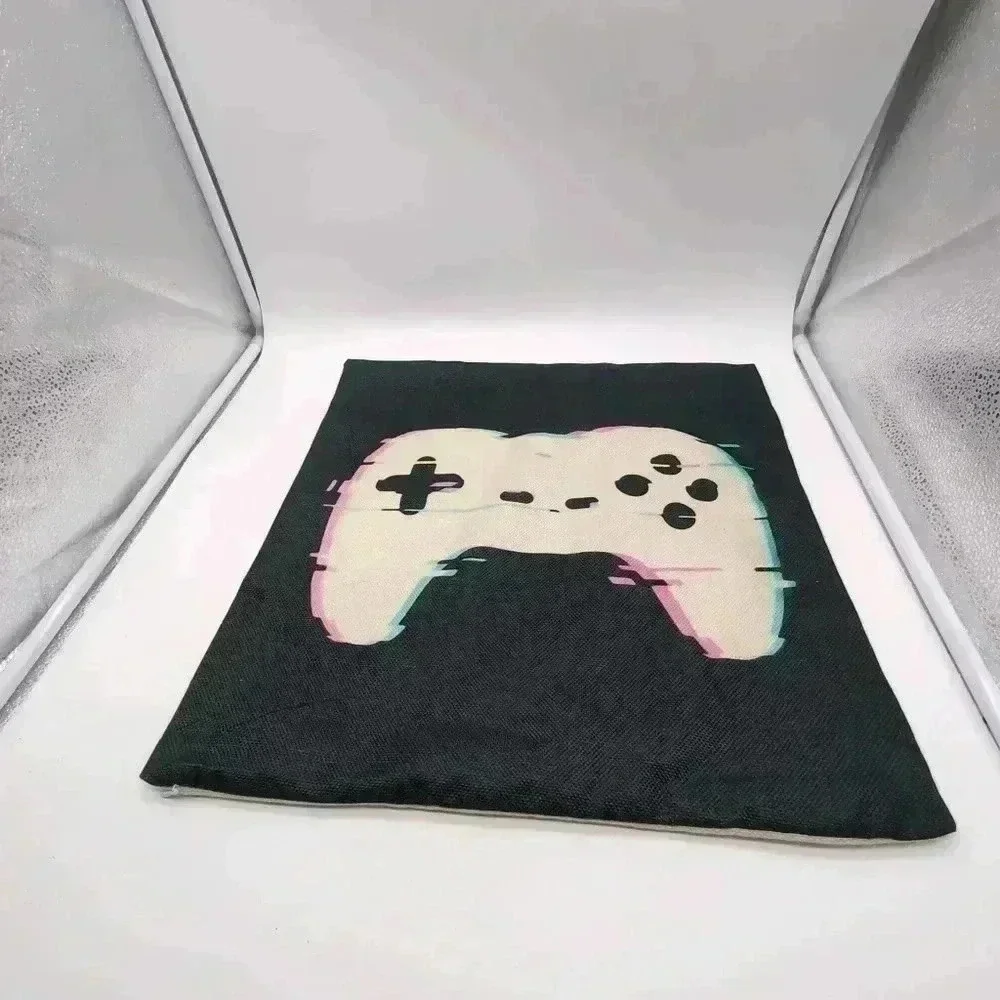 Game Controller 18x18in pair of throw pillow covers.